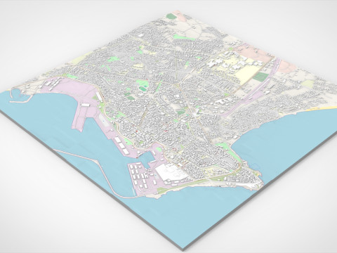 Cityscape Latakia Syria 3Dモデル