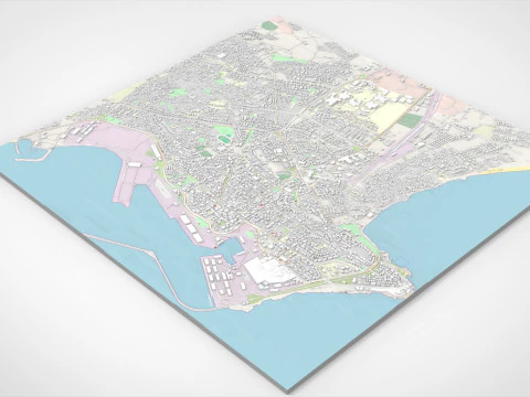 Cityscape Latakia Syria 3D Model