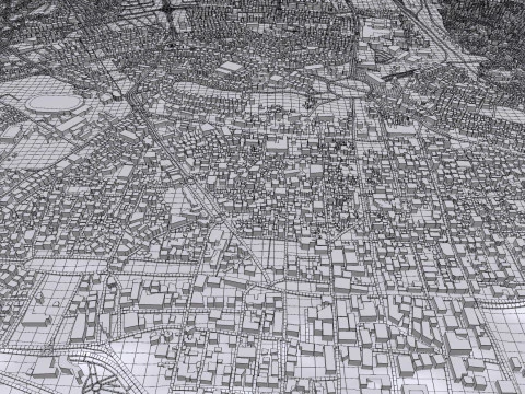 Cityscape Latakia Syria 3D Model