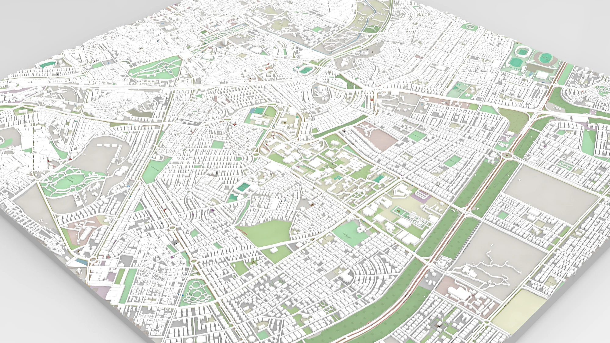 Cityscape Aleppo Syria 3D Model .c4d .max .obj .3ds .fbx .stl .blend 