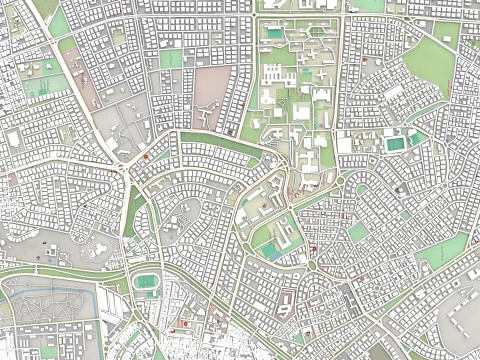 Cityscape Aleppo Syria 3D Model