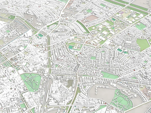 Cityscape Aleppo Syria 3D Model