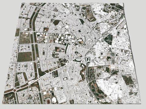 Cityscape Aleppo Syria 3D Model