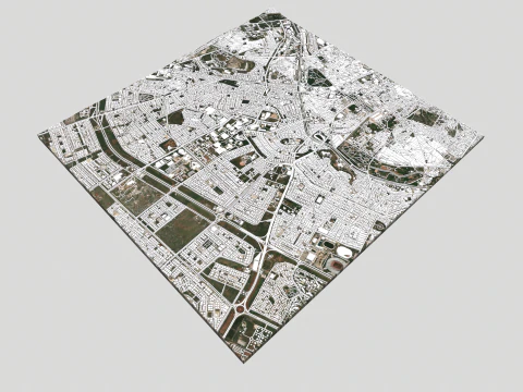 Cityscape Aleppo Syria 3D Model