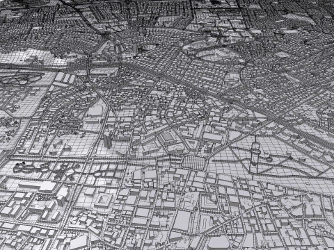 Cityscape Aleppo Syria 3D Model