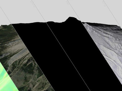 Stratovolcano Hood Oregon USA 3D Model
