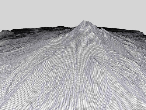 Stratovolcano Hood Oregon USA Modelo 3D