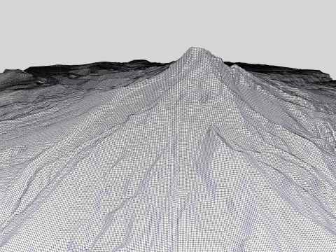 Stratovolcano Hood Oregon USA 3D Model
