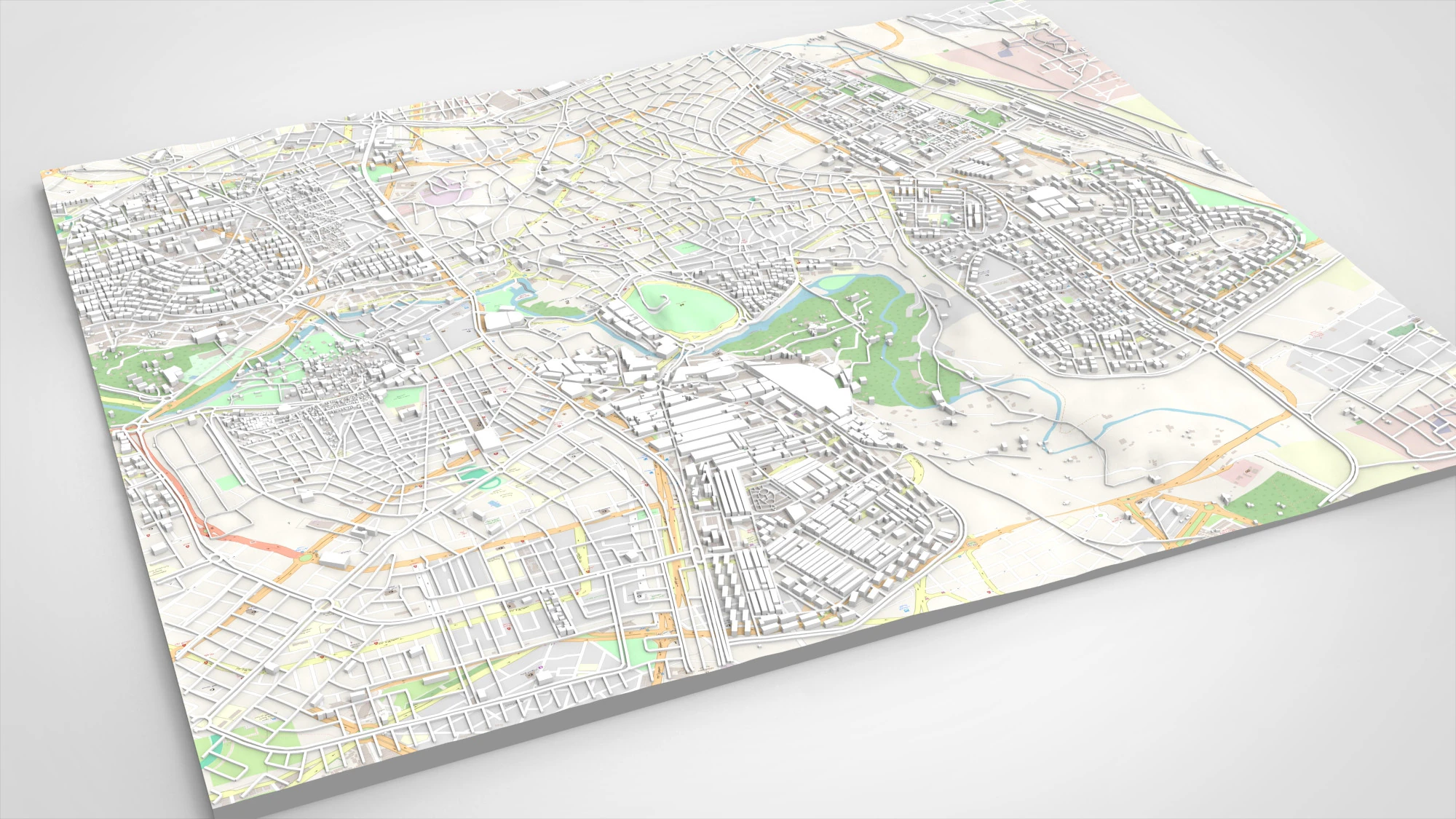 Cityscape Hama Syria 3D Model .c4d .max .obj .3ds .fbx .stl .blend 