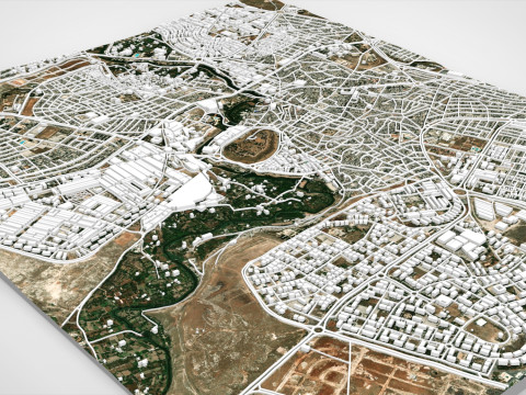 Cityscape Hama Syria 3D-Modell