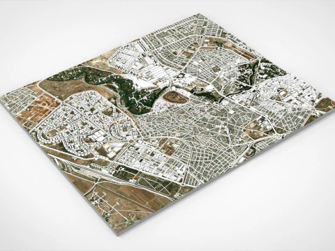 Cityscape Hama Syria 3D Model