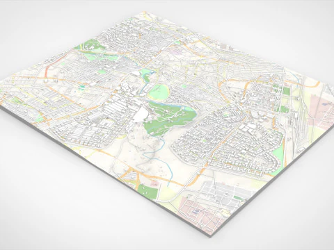 Cityscape Hama Syria 3D Model