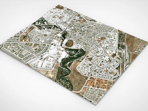 Cityscape Hama Syria 3D Model