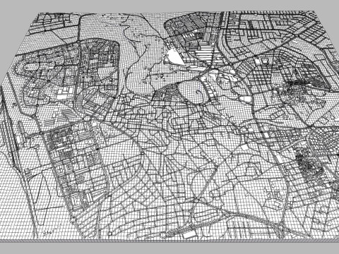 Cityscape Hama Syria 3D-Modell