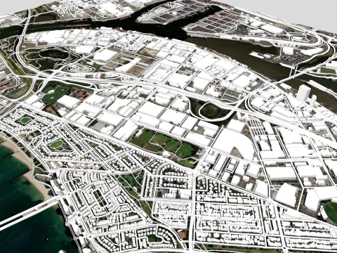 Porto Melbourne Victoria Austr&aacute;lia Modelo 3D