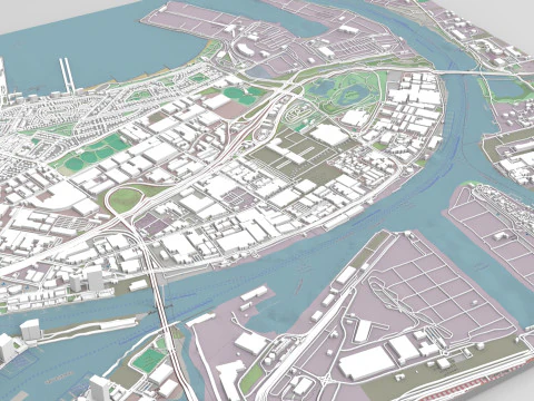 Port Melbourne Victoria Australia 3D Model