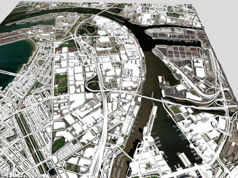 Port Melbourne Victoria Australia 3Dモデル