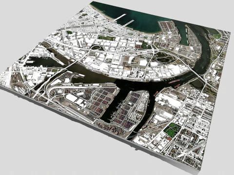 Port Melbourne Victoria Australia 3D Model