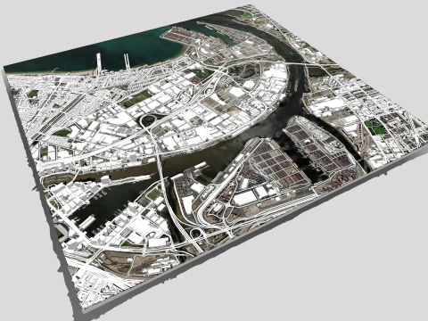 Port Melbourne Victoria Australia 3D Model
