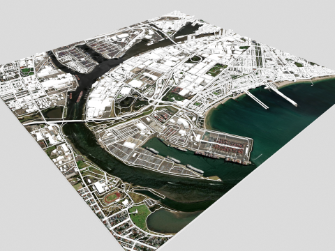 Port Melbourne Victoria Australia 3Dモデル