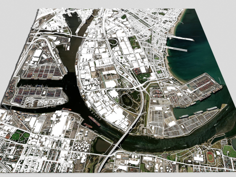 Port Melbourne Victoria Australia 3Dモデル