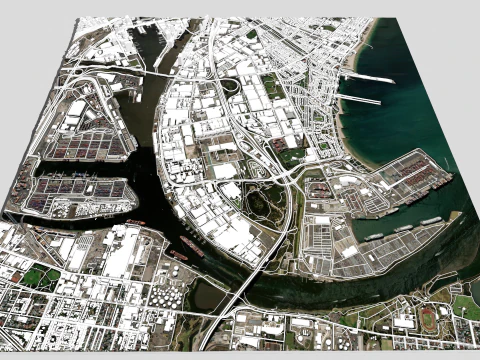 Port Melbourne Victoria Australia 3D Model