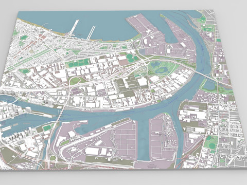 Port Melbourne Victoria Australia 3Dモデル