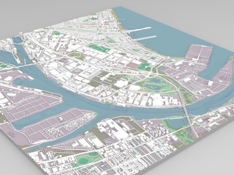 Port Melbourne Victoria Australia 3Dモデル