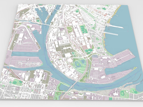Port Melbourne Victoria Australia 3Dモデル