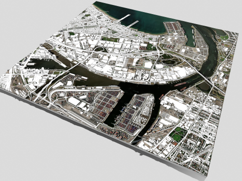 Port Melbourne Victoria Australia 3Dモデル
