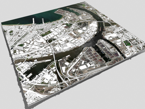 Port Melbourne Victoria Australia 3Dモデル