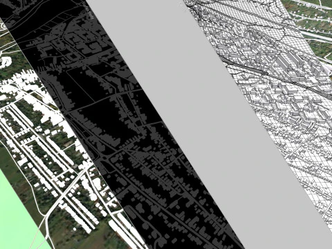 Cityscape Tatabanya Hungary 3D Model