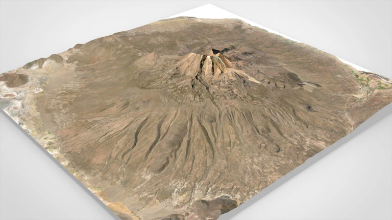 Wulkan Tunupa Boliwia Model 3D .c4d .max .obj .3ds .fbx .stl .blend