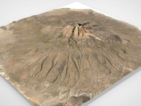 Volcano Tunupa Bolivia 3Dモデル