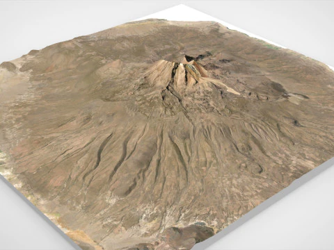 Vulcano Tunupa Bolivia Modello 3D