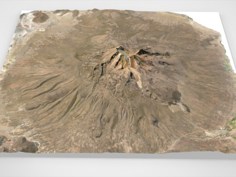 Volcano Tunupa Bolivia 3D Модель