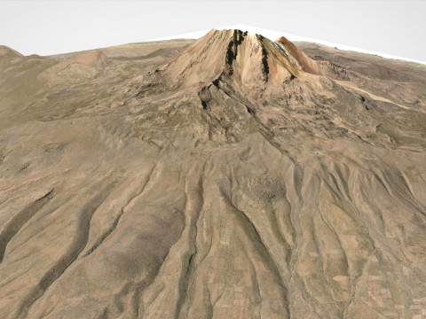 Volcano Tunupa Bolivia 3D Модель