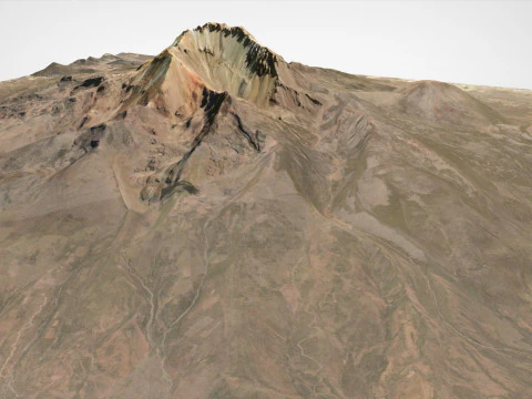 Wulkan Tunupa Boliwia Model 3D