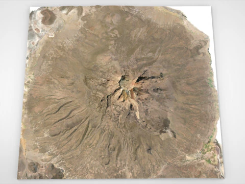 Wulkan Tunupa Boliwia Model 3D