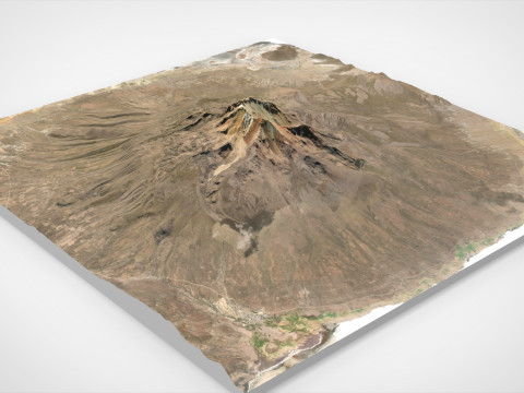 Volcano Tunupa Bolivia 3D Модель