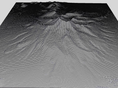 Volcano Tunupa Bolivia 3D Модель