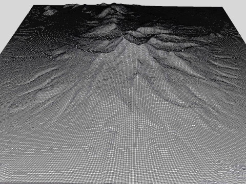 Wulkan Tunupa Boliwia Model 3D