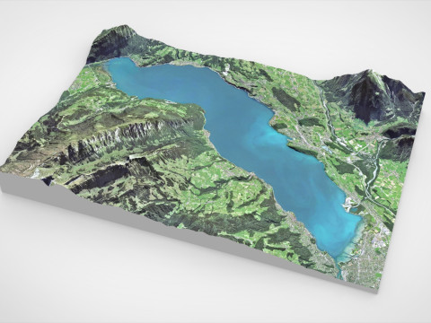Lake Thun Diemtigtal Nature Park Switzerland 3D Model