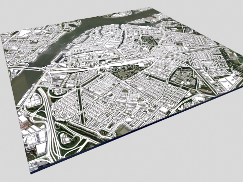 Cityscape Dordrecht Netherlands 3Dモデル