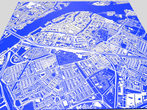 Cityscape Dordrecht Netherlands 3Dモデル