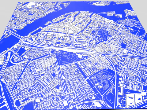 Cityscape Dordrecht Netherlands 3D Model