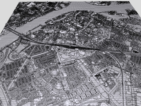 Cityscape Dordrecht Netherlands 3Dモデル