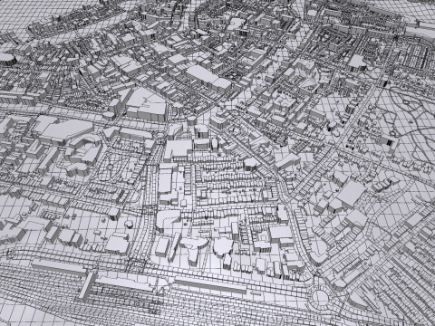 Cityscape Dordrecht Netherlands 3Dモデル