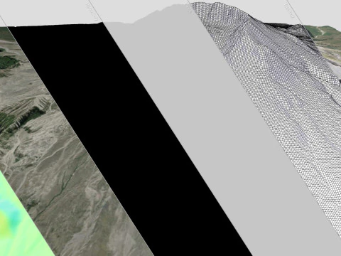 Volcanic domes in the crater of Mount Saint Helens Washington 3D Model