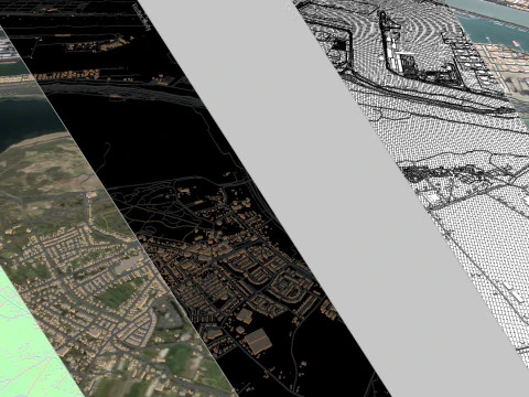 The Port of Rotterdam South Holland Netherlands 3D Model